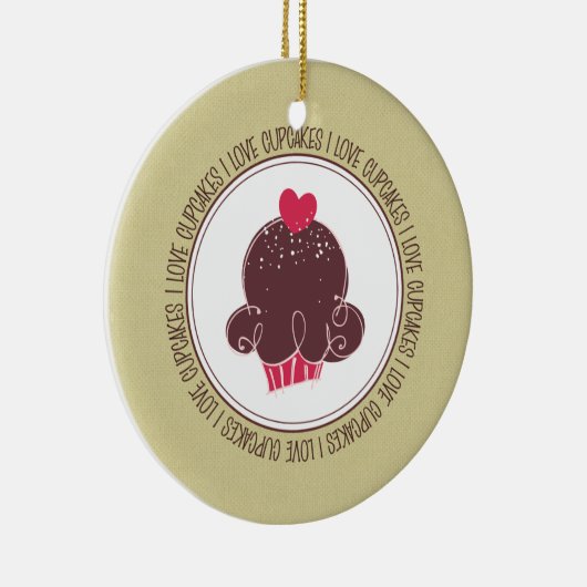 Ik hou van keramische kerstsieraden keramisch ornament (Rechts)