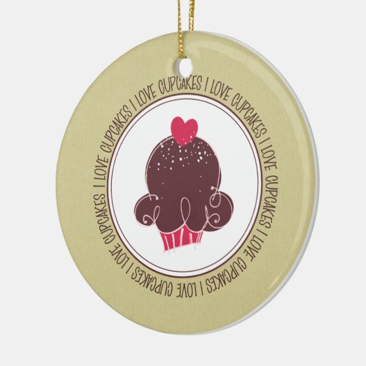 Ik hou van keramische kerstsieraden keramisch ornament (Links)