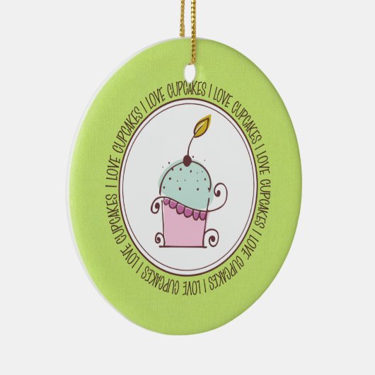 Ik hou van keramische kerstsieraden keramisch ornament (Rechts)