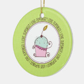 Ik hou van keramische kerstsieraden keramisch ornament (Links)