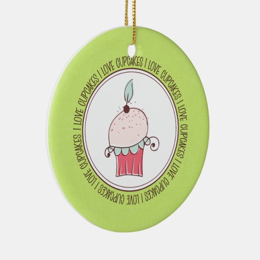 Ik hou van keramische kerstsieraden keramisch ornament (Rechts)