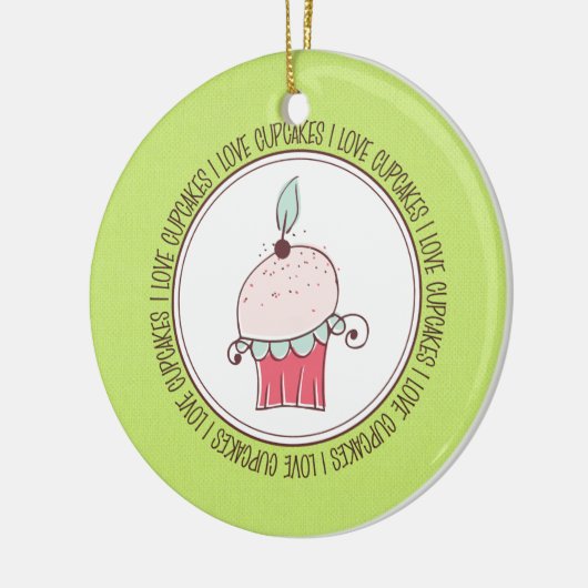 Ik hou van keramische kerstsieraden keramisch ornament (Links)