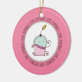 Ik hou van keramische kerstsieraden keramisch ornament (Links)