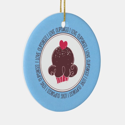 Ik hou van keramische kerstsieraden keramisch ornament (Rechts)