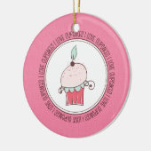 Ik hou van keramische kerstsieraden keramisch ornament (Links)