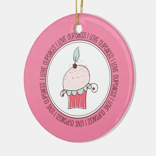 Ik hou van keramische kerstsieraden keramisch ornament (Links)