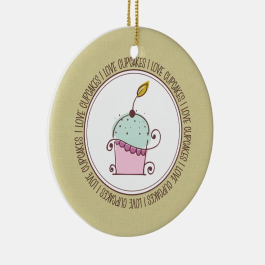 Ik hou van keramische kerstsieraden keramisch ornament (Rechts)