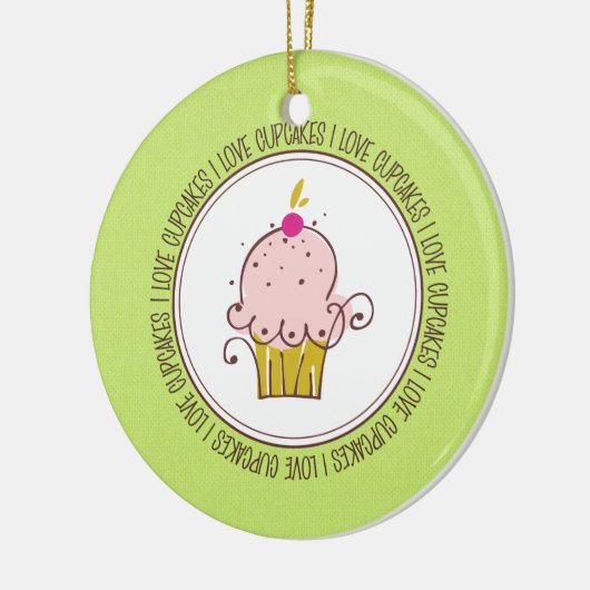 Ik hou van keramische kerstsieraden keramisch ornament (Links)