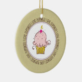 Ik hou van keramische kerstsieraden keramisch ornament (Rechts)