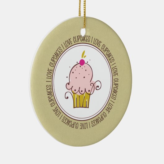 Ik hou van keramische kerstsieraden keramisch ornament (Rechts)