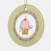 Ik hou van keramische kerstsieraden keramisch ornament (Links)