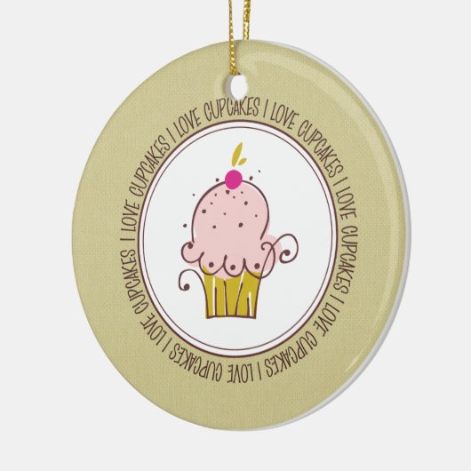 Ik hou van keramische kerstsieraden keramisch ornament (Links)