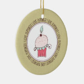 Ik hou van keramische kerstsieraden keramisch ornament (Rechts)