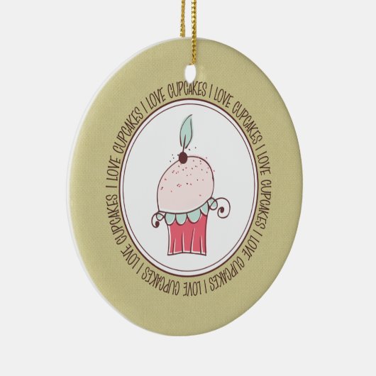 Ik hou van keramische kerstsieraden keramisch ornament (Rechts)