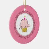 Ik hou van keramische kerstsieraden keramisch ornament (Rechts)