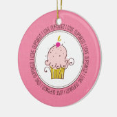 Ik hou van keramische kerstsieraden keramisch ornament (Links)