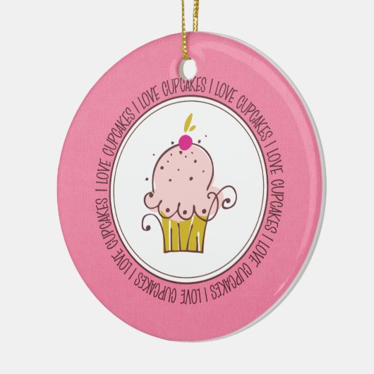 Ik hou van keramische kerstsieraden keramisch ornament (Links)