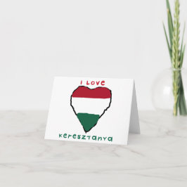 Ik hou van Keresztanya Notitiekaart