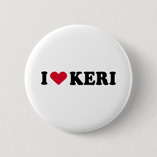 Ik hou van KERI Ronde Button 5,7 Cm (Voorkant)