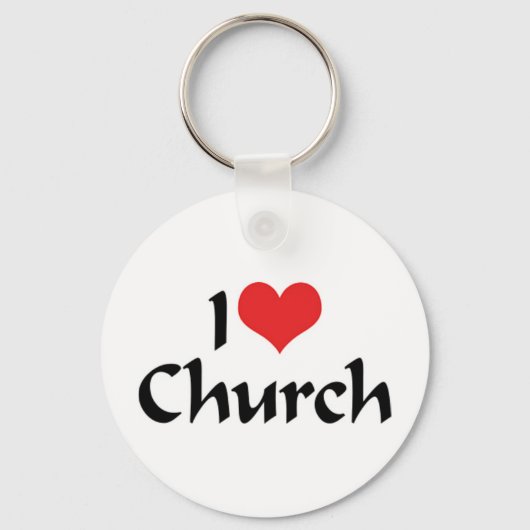 Ik hou van kerk sleutelhanger (Voorkant)