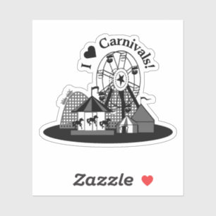 Ik hou van kermissen! sticker