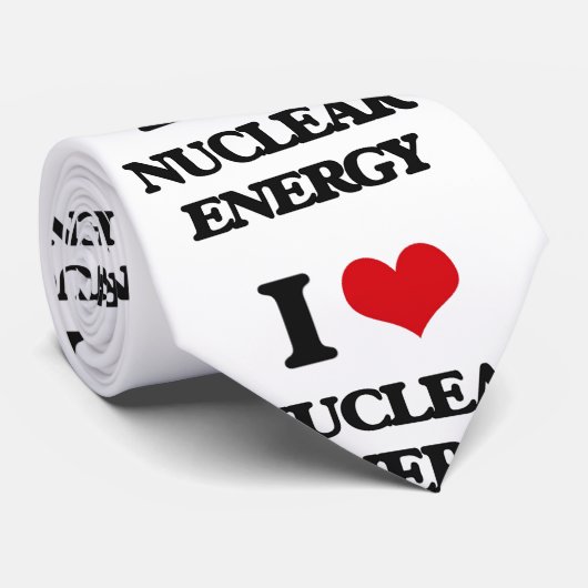 Ik hou van kernenergie stropdas (Opgerold)