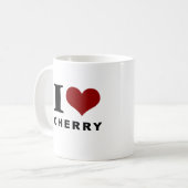 Ik hou van kersen. Cherry lover Koffiemok (Voorkant links)