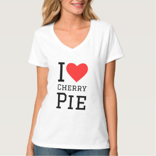 Ik hou van kersentaart t-shirt