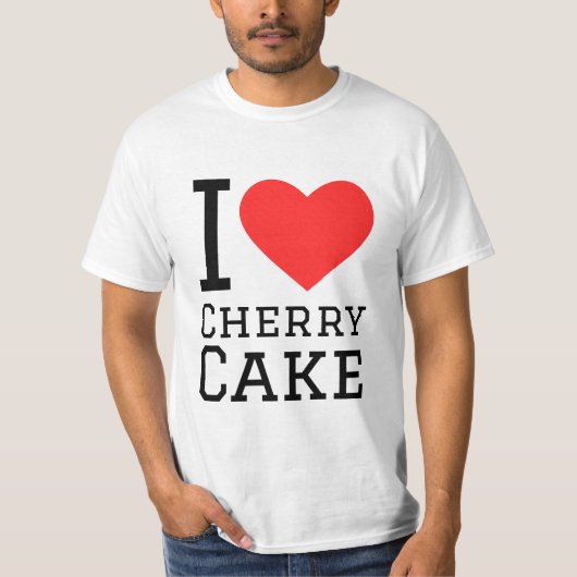 Ik hou van kersentaart t-shirt (Voorkant)