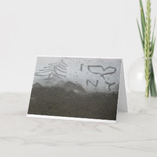 Ik hou van kerst in New York Feestdagen Kaart