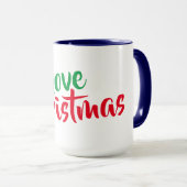 Ik hou van kerst mok grappig kerst feestdagen cade (Voorkant rechts)