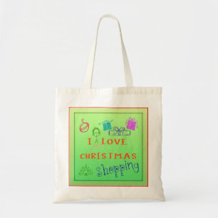 Ik Hou Van Kerst Winkel Boodschappentas Tote Bag