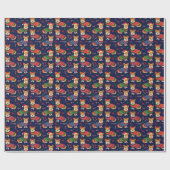 Ik hou van kerstbekkenpapier van Corgis Cadeaupapier (Vlak)