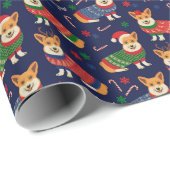 Ik hou van kerstbekkenpapier van Corgis Cadeaupapier (Rol Hoek)