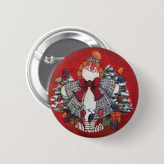 Ik hou van kerstButton Pin Ronde Button 5,7 Cm (Voorkant /achterkant)