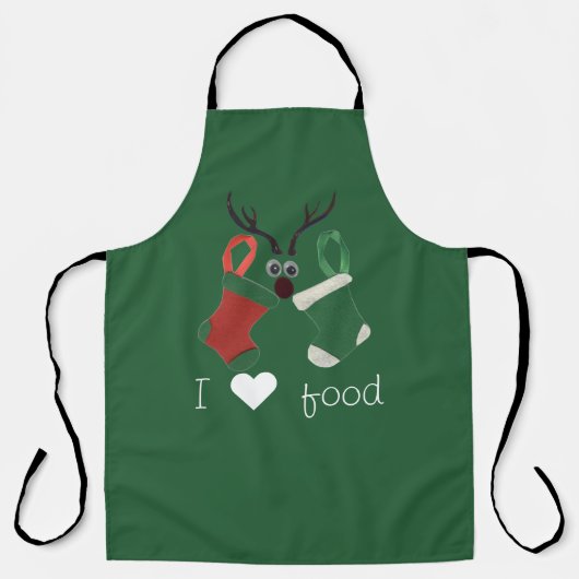 Ik hou van kersteten schort (Voorkant)