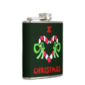 Ik hou van kerstflessen heupfles (Rechts)