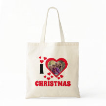 Ik hou van kerstfotosjabloon