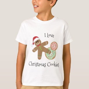Ik hou van kerstkoekjes   Gingerbrood Man T-shirt