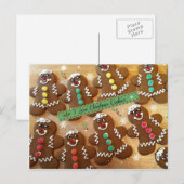 Ik hou van kerstkoekjes - Kleurrijke ontbijtkoek Feestdagenkaart (Voorkant / Achterkant)
