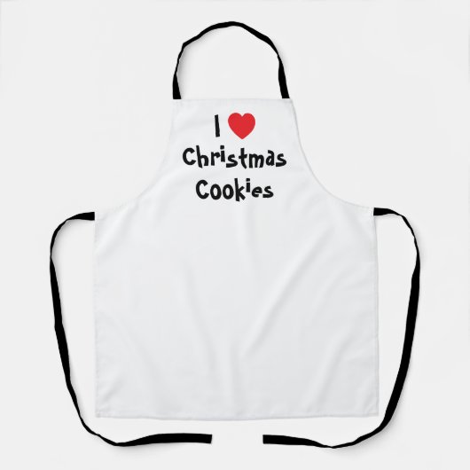 Ik hou van kerstkoekjes schort (Voorkant)