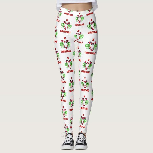 Ik hou van kerstLeggings Leggings (Voorkant)
