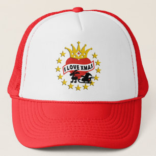 Ik hou van Kerstmis en jouw idee Trucker Pet