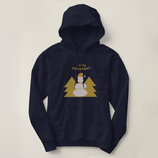 Ik hou van Kerstmis Hoodie (Design voorkant)