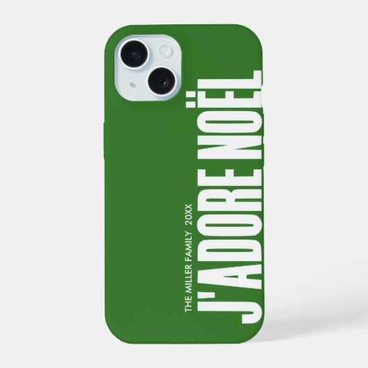Ik hou van Kerstmis! iPhone 15 Case (Achterkant)