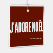 Ik hou van Kerstmis! Keramisch Ornament (Rechts)