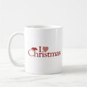 Ik hou van Kerstmis Koffiemok (Links)