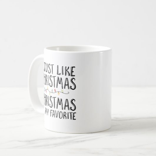 Ik hou van Kerstmis Koffiemok (Voorkant links)