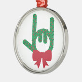 Ik hou van Kerstmis Metalen Ornament (Links)