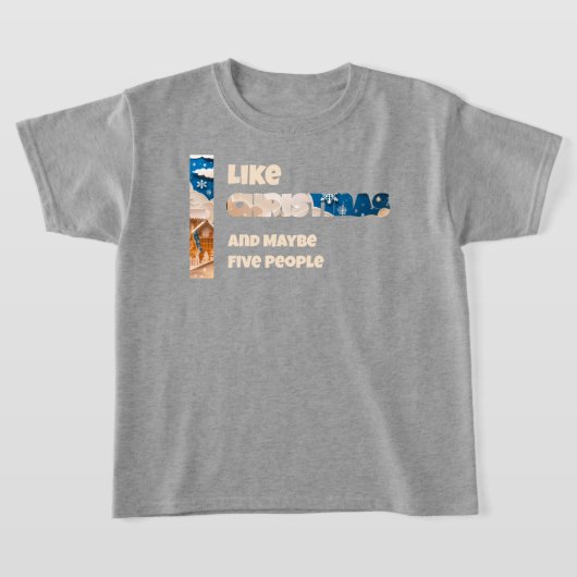 Ik hou van Kerstmis T-shirt (Laagn)